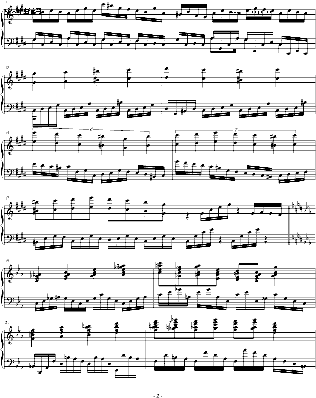 练习曲(皇帝)-清代皇帝钢琴曲谱（图2）