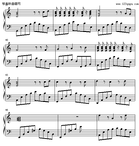 长夜的风霜-呵呵B仔钢琴曲谱（图4）
