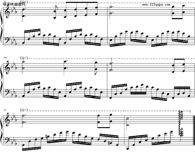 夜莺的歌-清代皇帝钢琴曲谱（图3）
