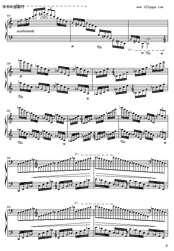 C大调练习曲No.2-9632587410钢琴曲谱（图9）