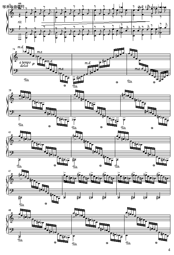 C大调练习曲No.2-9632587410钢琴曲谱（图4）