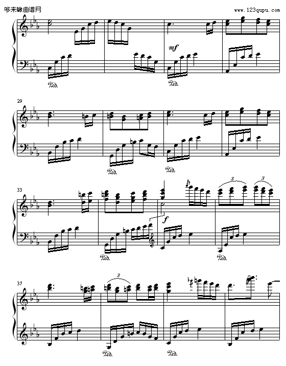 来自密境（初雪的喜悦）-windyoption钢琴曲谱（图3）
