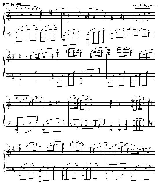 幽静田野-OK贴钢琴曲谱（图5）