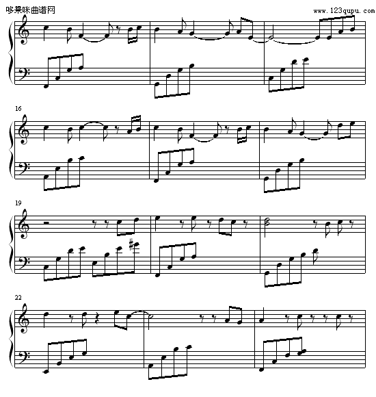 长夜的风霜-呵呵B仔钢琴曲谱（图2）