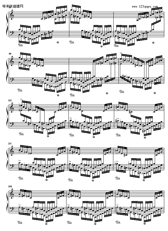 C大调练习曲No.2-9632587410钢琴曲谱（图7）