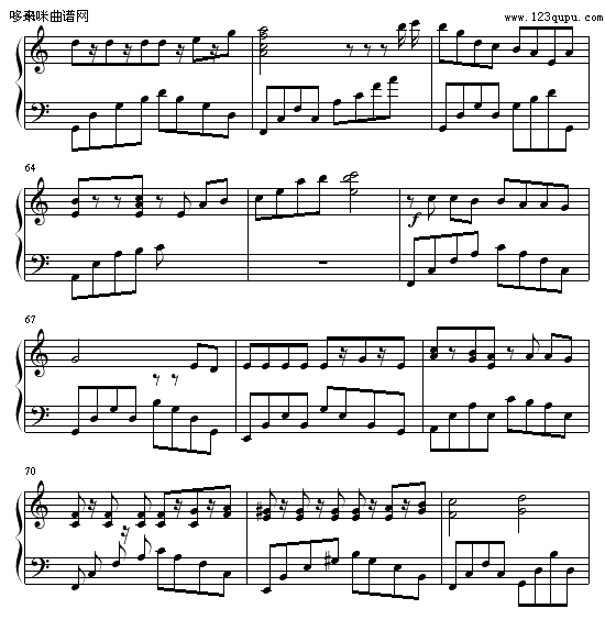 长夜的风霜-呵呵B仔钢琴曲谱（图6）