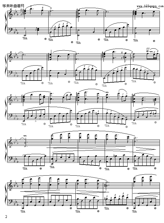 落叶的梦-苗波钢琴曲谱（图2）