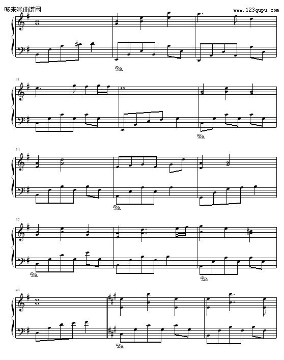 雪-花叙钢琴曲谱（图3）
