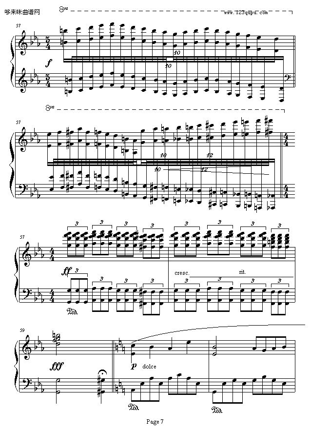 沉思-原创钢琴曲-为失恋而作-大卓钢琴曲谱（图7）