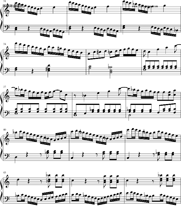 小奏鸣曲第一乐章-zezezeze钢琴曲谱（图3）