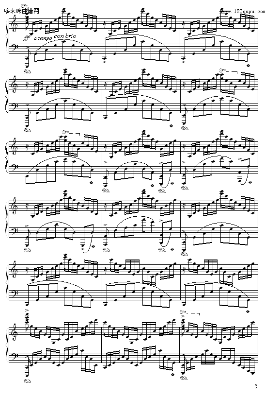 c小调练习曲-9632587410钢琴曲谱（图5）