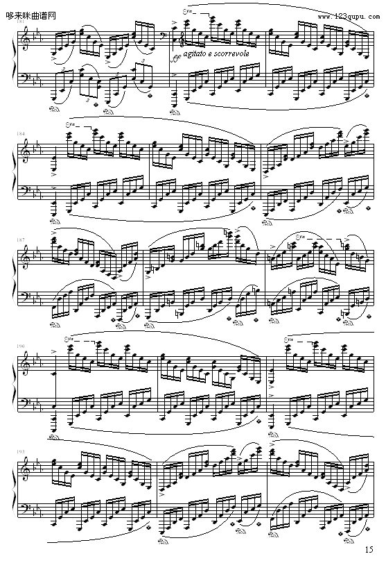 c小调练习曲-9632587410钢琴曲谱（图15）