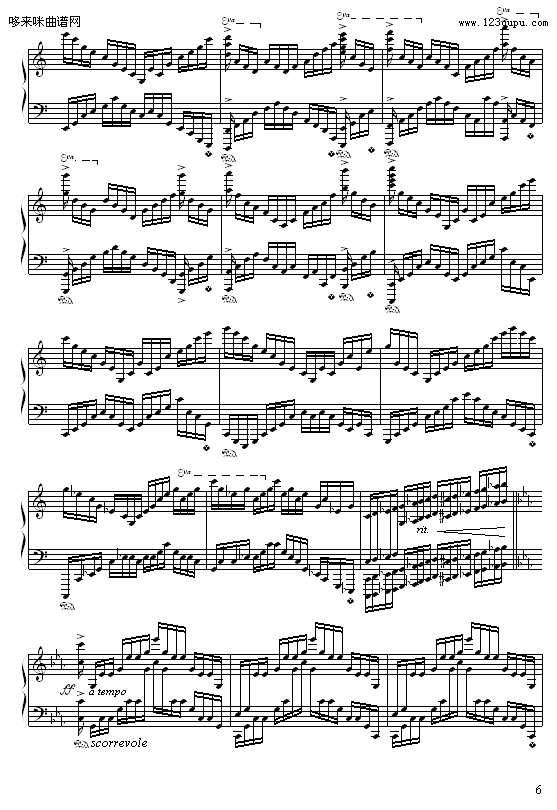 c小调练习曲-9632587410钢琴曲谱（图6）
