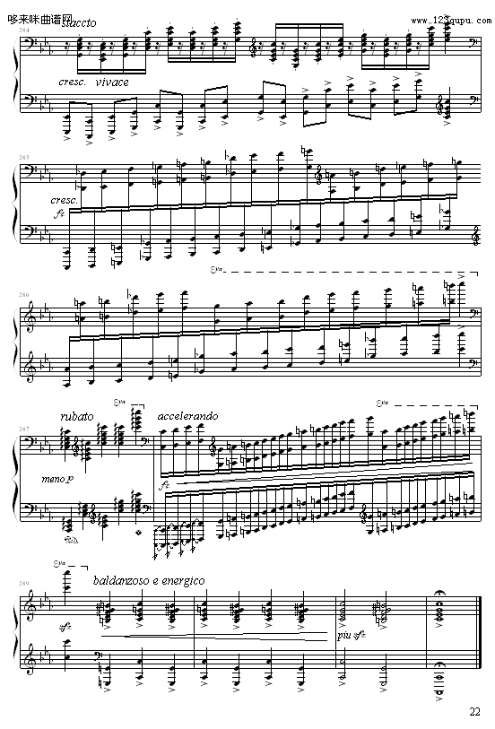 c小调练习曲-9632587410钢琴曲谱（图22）