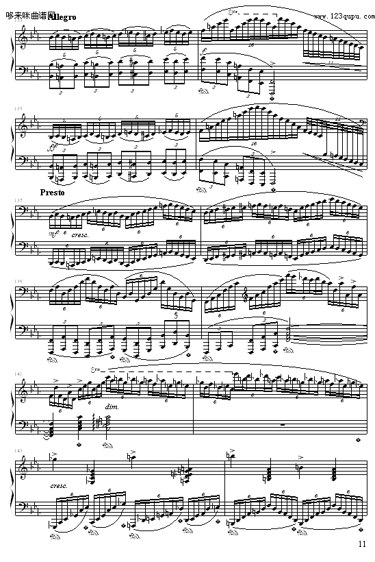 c小调练习曲-9632587410钢琴曲谱（图11）