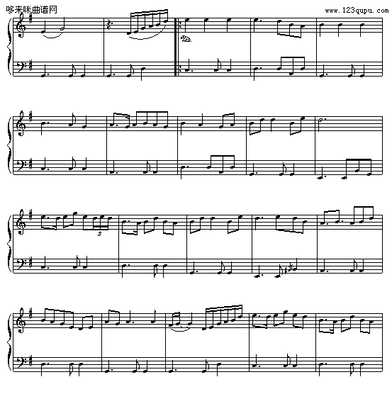 回望-追梦人钢琴曲谱（图3）