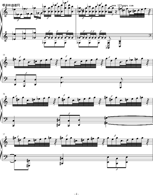 高达SEED-D交响组曲第5章 钢琴版-动漫影视钢琴曲谱（图4）