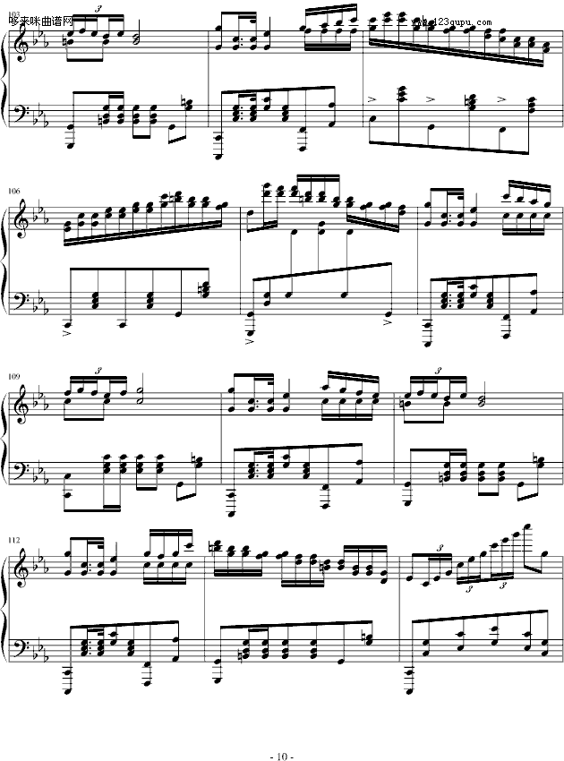 c小调波兰舞曲-心兰钢琴曲谱（图10）
