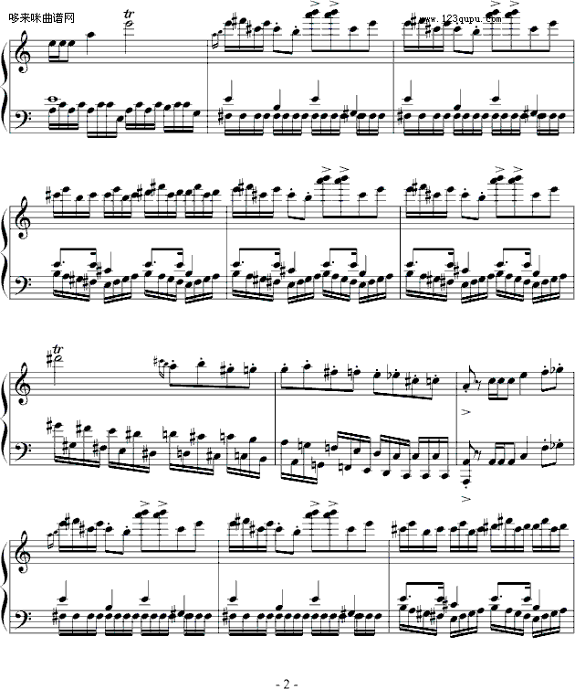 a小调谐谑曲-nkhun钢琴曲谱（图2）