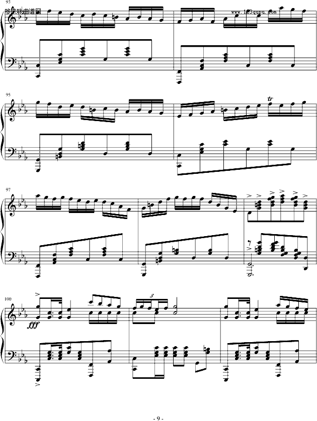 c小调波兰舞曲-心兰钢琴曲谱（图9）