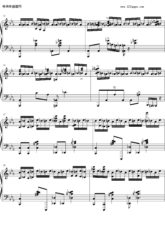 Enduring Movement-麦比多多版-海上钢琴师钢琴曲谱（图5）