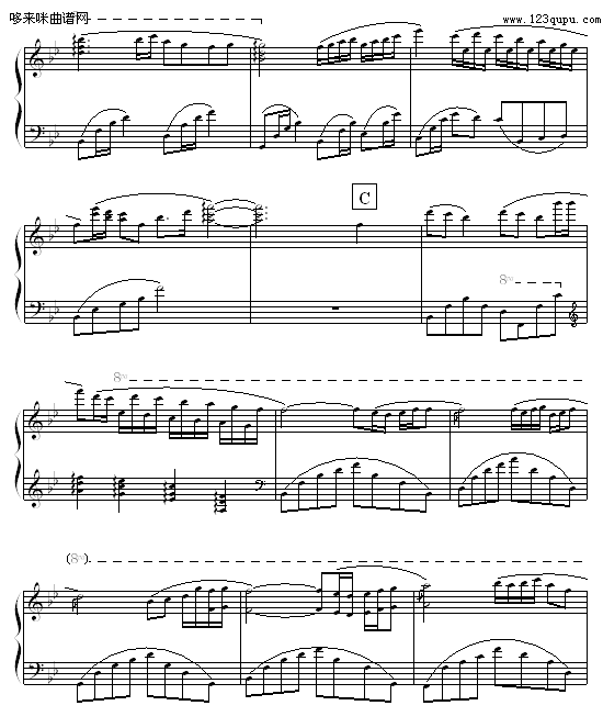 生活的旋律（钢琴独奏）-OK贴钢琴曲谱（图3）
