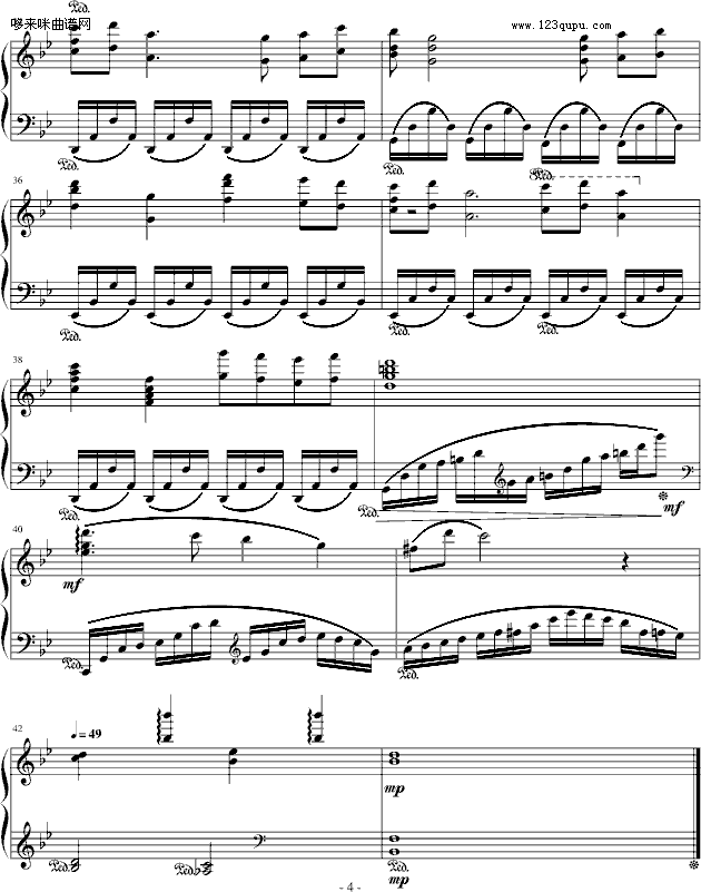MainThemeOfFinalFantasyV-最终幻想钢琴曲谱（图4）