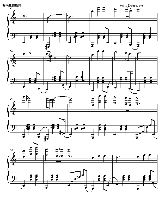 三拍子舞曲——华丽的幻想-旷野3164钢琴曲谱（图2）