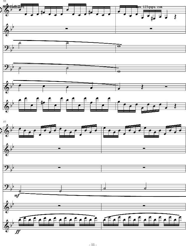 亡灵城堡-英雄无敌2-游戏钢琴曲谱（图11）
