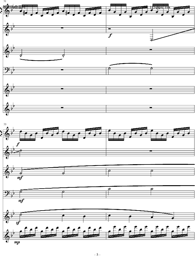 亡灵城堡-英雄无敌2-游戏钢琴曲谱（图5）