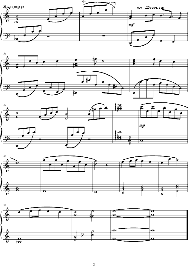 英雄传说空之轨迹 the 3rd BGM-(ED6568)-Falcom钢琴曲谱（图3）