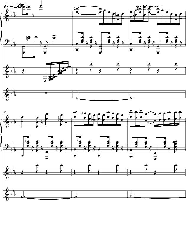 月下-阿鲁卡多-动漫影视钢琴曲谱（图10）