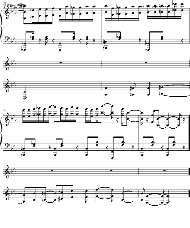月下-阿鲁卡多-动漫影视钢琴曲谱（图12）
