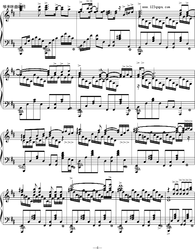 无色-（完美完整版）-名侦探柯南钢琴曲谱（图4）