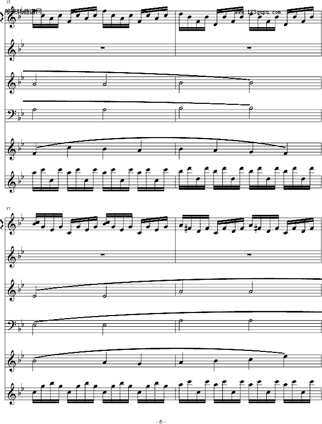 亡灵城堡-英雄无敌2-游戏钢琴曲谱（图6）