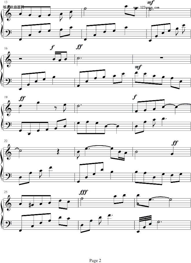 大阿福-凤鸣钢琴曲谱（图2）
