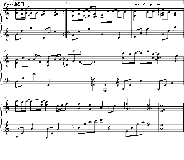 花海-影视《皇太子的的初恋》插曲-影视钢琴曲谱（图3）