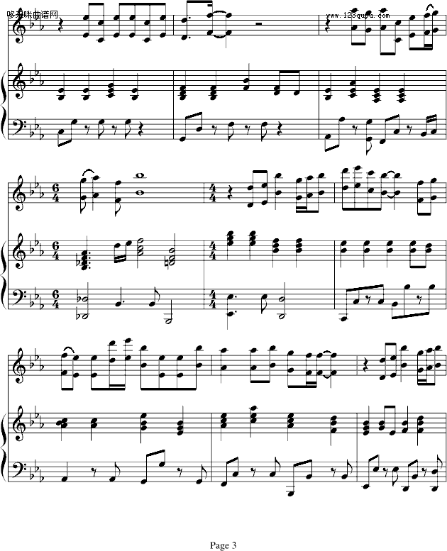 欣仔杰作之五-(求词)-b欣仔b钢琴曲谱（图3）