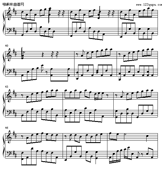 花叙-花叙钢琴曲谱（图4）