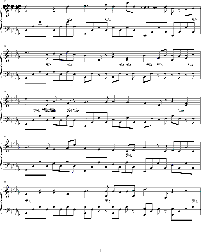 从前......(1)-诗钢琴曲谱（图2）