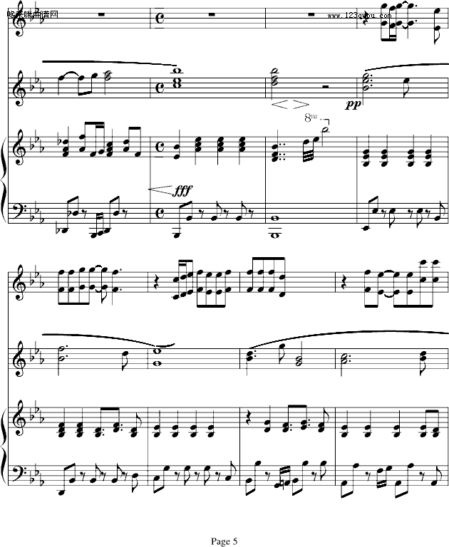 欣仔杰作之五-(求词)-b欣仔b钢琴曲谱（图5）