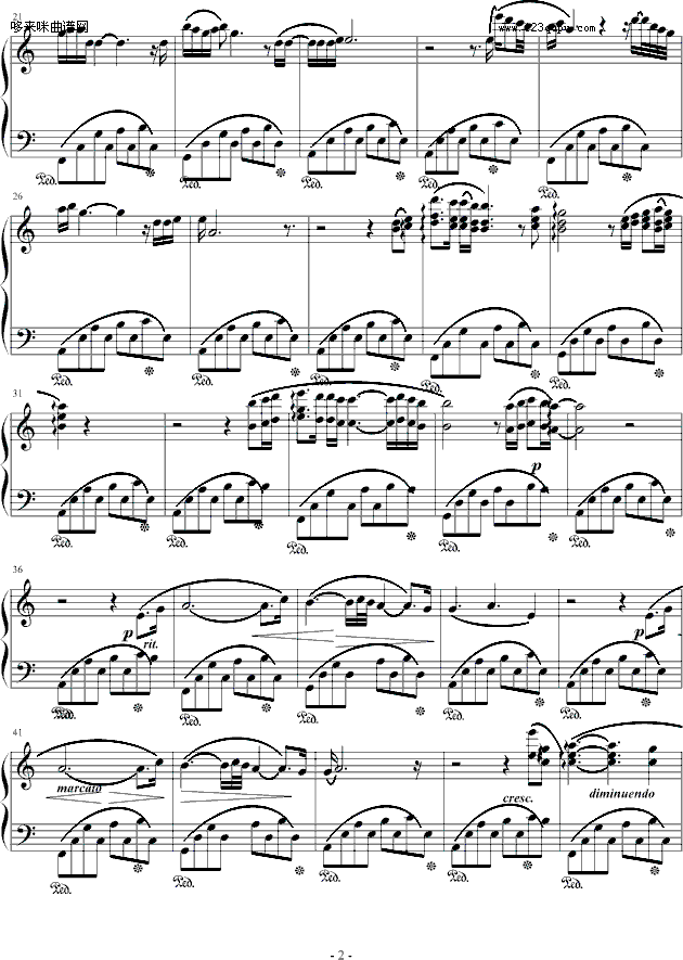 For the love of the princess-BNZ钢琴曲谱（图2）