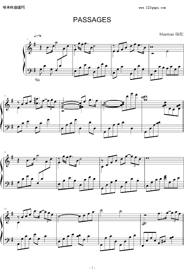 Passages-Kevin Kern钢琴曲谱（图1）