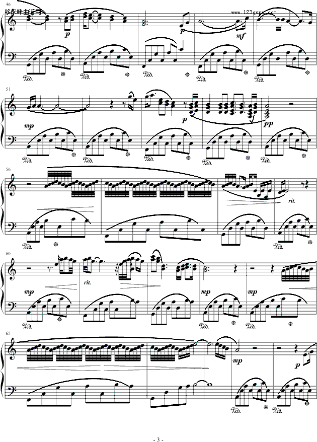 For the love of the princess-BNZ钢琴曲谱（图3）