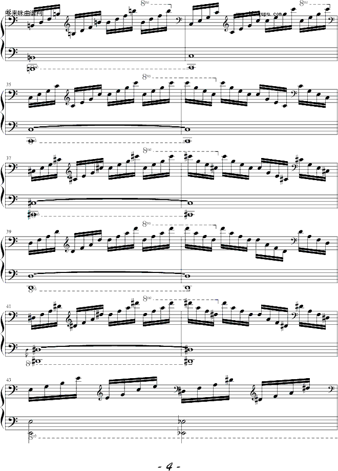前奏曲-1993225钢琴曲谱（图4）