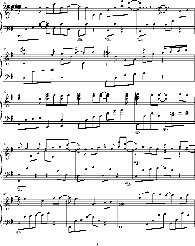 18爱不爱-翼势力 企鹅-影视钢琴曲谱（图3）