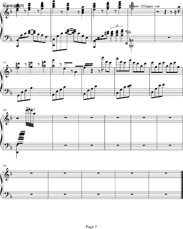 佣兵天下——巨星陨落-demonaprince钢琴曲谱（图7）