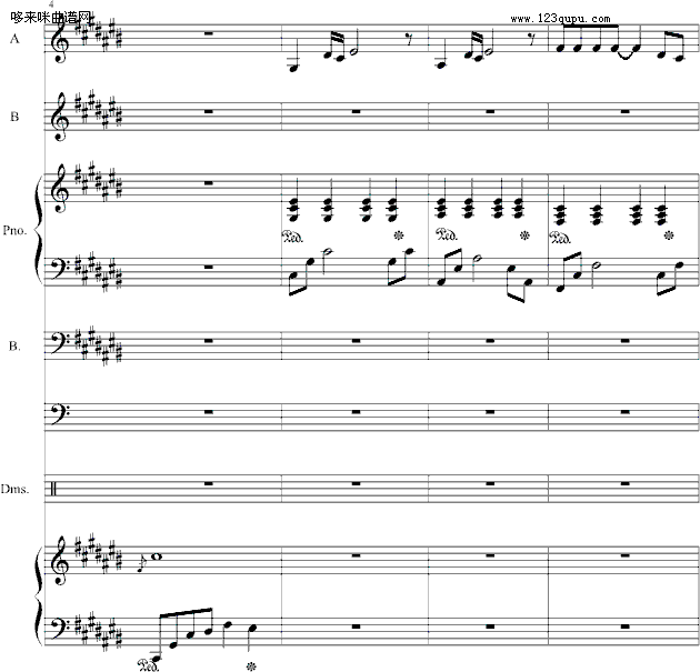 日记的一页-哈迪钢琴曲谱（图2）