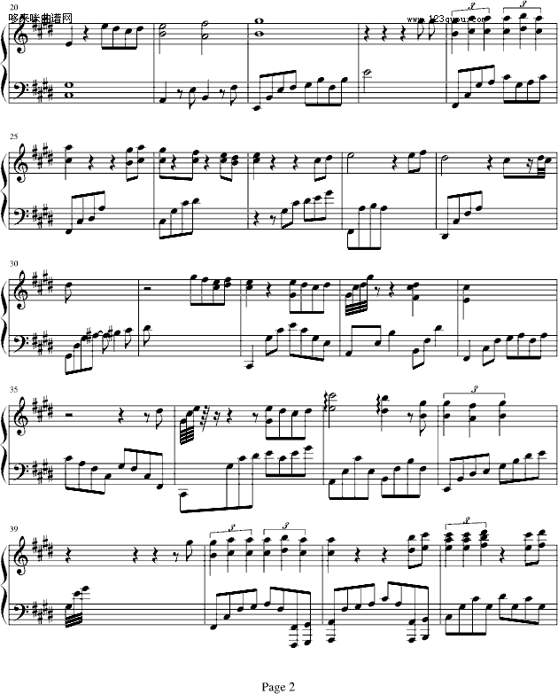 佣兵天下——巨星陨落-demonaprince钢琴曲谱（图2）