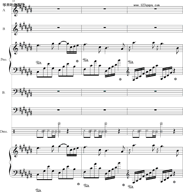 日记的一页-哈迪钢琴曲谱（图11）